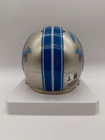 Alim McNeill Autographed Detroit Lions Speed Mini Football Helmet Beckett CoA