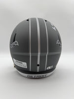 Ennis Rakestraw Jr. Autographed Detroit Lions Slate Full-Size Replica Football Helmet Beckett CoA