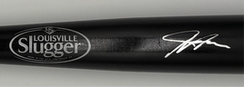 Justyn-Henry Malloy Autographed Black Louisville Slugger Pro Stock 34" Wooden Baseball Bat Beckett CoA