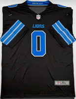 Jahmyr Gibbs Autographed Detroit Lions Pro Style Black Football Jersey Fanatics CoA