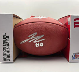 Jahmyr Gibbs Autographed Authentic The Duke Official Game Ball Football with Fanatics CoA