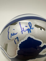 Eric Hipple Autographed Detroit Lions Mini Football Helmet JSA CoA.