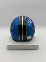 Aidan Hutchinson Autographed Detroit Lions Alternate Mini Football Helmet Beckett CoA