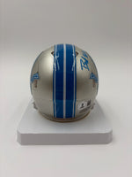 Brock Wright Autographed Detroit Lions Mini Football Helmet Beckett CoA.
