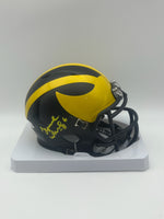Tyrone Wheatley Autographed Michigan Wolverines Mini Football Helmet with JSA CoA