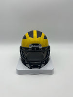 Mike Sainristil Autographed Michigan Mini Football Helmet JSA CoA