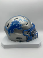 Barry Sanders Detroit Lions Autographed Speedflex Midi-Helmet W/ Schwartz CoA