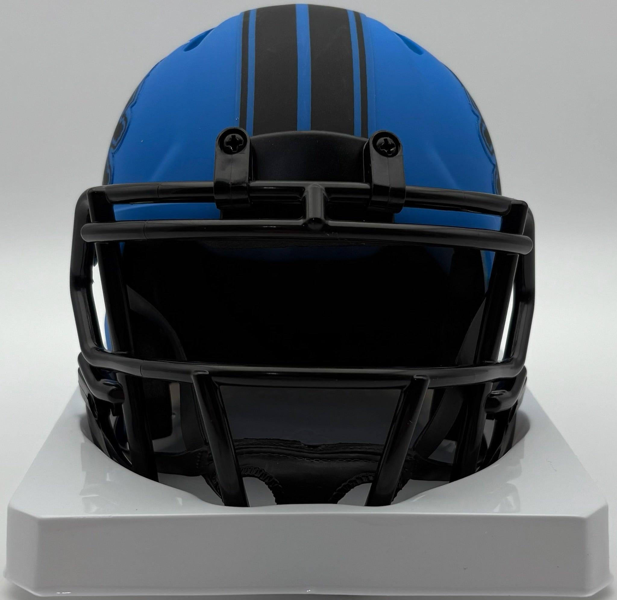 Penei Sewell Autographed Detroit Lions Rave Mini Football Helmet Beckett CoA Penei Sewell Autographed Detroit Lions Rave Mini Football Helmet Beckett CoA