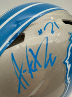 Amik Robertson Autographed Detroit Lions Speed Full-Size Authentic Football Helmet Beckett CoA