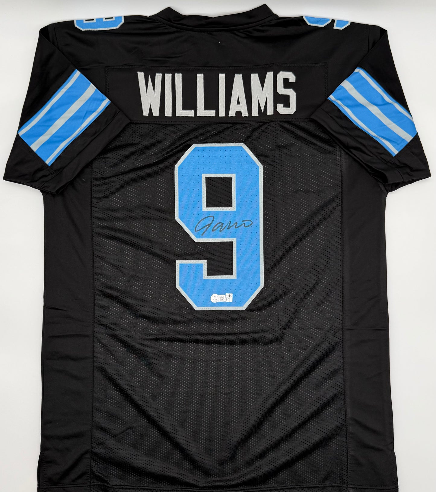 Jameson Williams Detroit Lions Black Autographed Custom Jersey With Beckett CoA