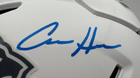 Aidan Hutchinson Autographed Detroit Lions STS Full-Size Flex Football Helmet Beckett CoA