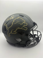 Sam Laporta Autographed Detroit Lions STS Football Helmet Beckett CoA