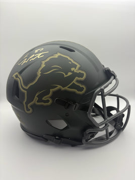 Sam Laporta Autographed Detroit Lions STS Football Helmet Beckett CoA