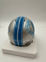 Isaac TeSlaa Autographed Detroit Lions Mini Football Helmet JSA CoA