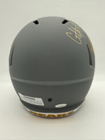 Anthony “A-Train” Thomas Autographed & Inscribed Chicago Bears Slate Full-Size Replica Football Helmet JSA CoA