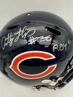 Anthony “A-Train” Thomas Autographed & Inscribed Chicago Bears Full-Size Authentic Football Helmet JSA CoA
