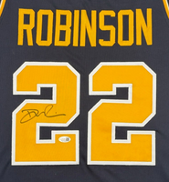 Duncan Robinson Autographed Michigan Blue Custom Basketball Jersey JSA CoA