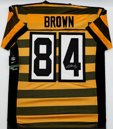 Antonio Brown Autographed Pittsburgh Steelers Bumblebee Football Jersey.