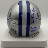 Robert Porcher Autographed Detroit Lions Throwback Mini Football Helmet JSA CoA