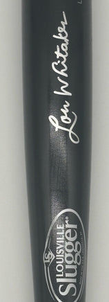 Lou Whitaker Autographed Black Louisville Slugger Pro Stock 34" Wooden Baseball Bat w/ Beckett CoA.