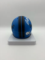 Isaac TeSlaa Autographed Detroit Lions Rave Mini Football Helmet Beckett CoA
