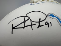 Robert Porcher Detroit Lions Autographed Football W/ JSA CoA