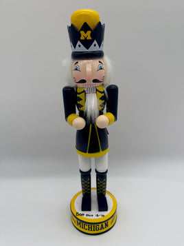Dominic Zvada and Kalel Mullings Autographed & Inscribed Michigan Wolverines Nutcracker Beckett CoA