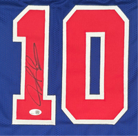 Dennis Rodman Autographed Detroit Pistons Blue Custom Basketball Jersey JSA CoA.