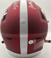 Darren McCarty, Joe Kocur, & Kris Draper Autographed Detroit Red Wings Full-Size Flex Football Helmet Beckett CoA