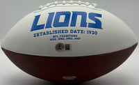 Cory Schlesinger Autographed & Inscribed Detroit Lions Football Beckett CoA