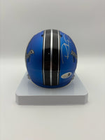 Robert Porcher Autographed Detroit Lions Alternate Mini Football Helmet JSA CoA