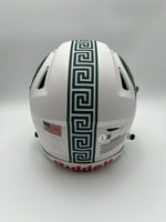 Jayden Reed and Kenneth Walker Autographed Michigan State Spartans Full-Size Flex Football Helmet Beckett CoA