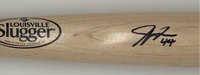 Justyn-Henry Malloy Autographed Ash Louisville Slugger Pro Stock 34" Wooden Baseball Bat Beckett CoA