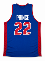 Tayshaun Prince Autographed Detroit Pistons Custom Jersey w/ JSA CoA.