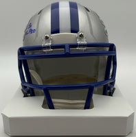 Robert Porcher Autographed Detroit Lions Throwback Mini Football Helmet JSA CoA