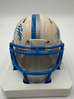 Brian Branch Autographed Detroit Lions Retro Mini Football Helmet w/ JSA CoA.