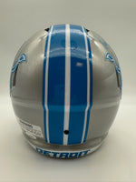 Kerby Joseph Autographed & Inscribed Detroit Lions Speed Full-Size Replica Football Helmet JSA CoA