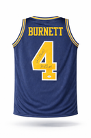 Nimari Burnett Autographed & Inscribed Michigan Wolverines Navy Custom Basketball Jersey with JSA CoA