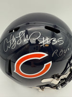 Anthony “A-Train” Thomas Autographed & Inscribed Chicago Bears Full-Size Replica Football Helmet JSA CoA