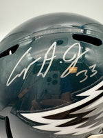 Cooper DeJean Autographed Philadelphia Eagles Full-Size Replica Football Helmet Fanatics CoA