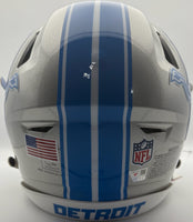 Jared Goff Autographed Detroit Lions Speed Full-Size Flex Football Helmet Fanatics CoA