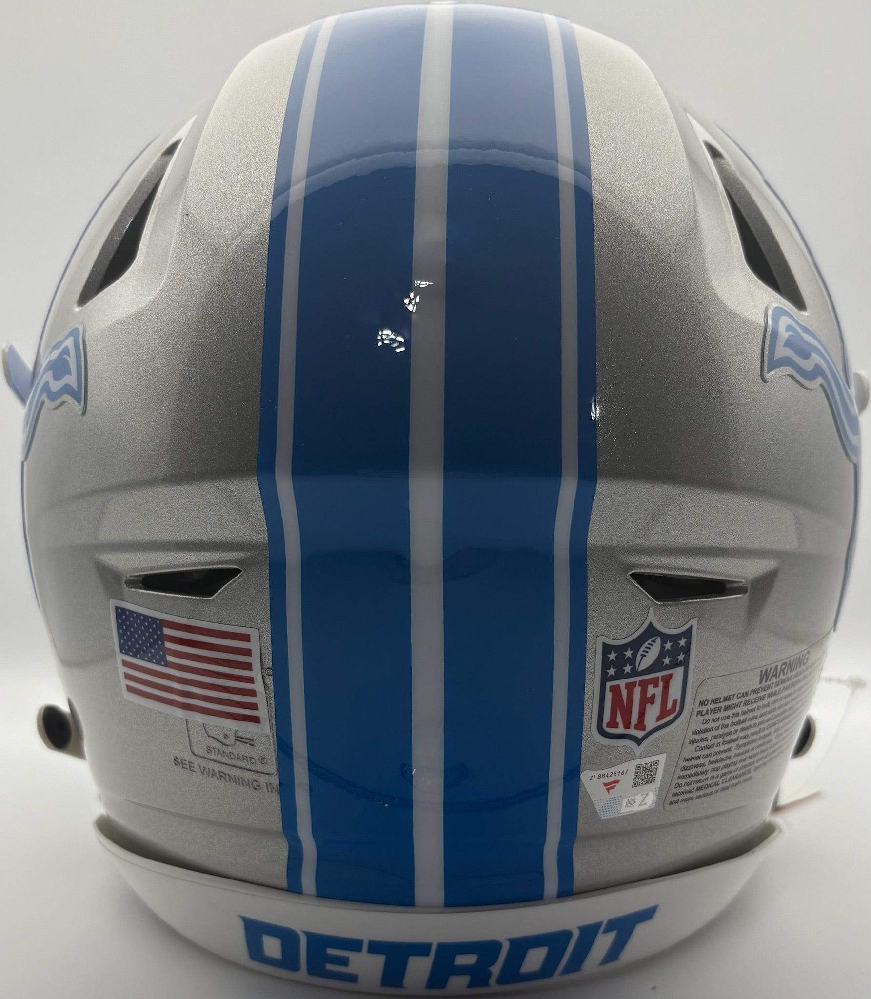 detroit lions speedflex helmet Jared Goff Autographed Detroit Lions Speed Full-Size Speed Flex Football Helmet Fanatics CoA