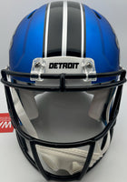 Jared Goff Autographed Detroit Lions Full-Size Alternate Football Helmet Fanatics CoA