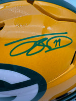Jayden Reed Autographed Green Bay Packers Full-Size Flex Football Helmet Beckett CoA