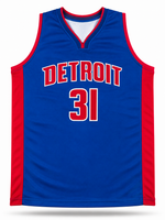 Javonte Green Autographed Detroit Pistons Blue Custom Basketball Jersey JSA CoA