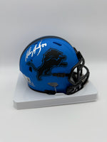 Alex Anzalone Autographed Detroit Lions Rave Mini Football Helmet Beckett CoA
