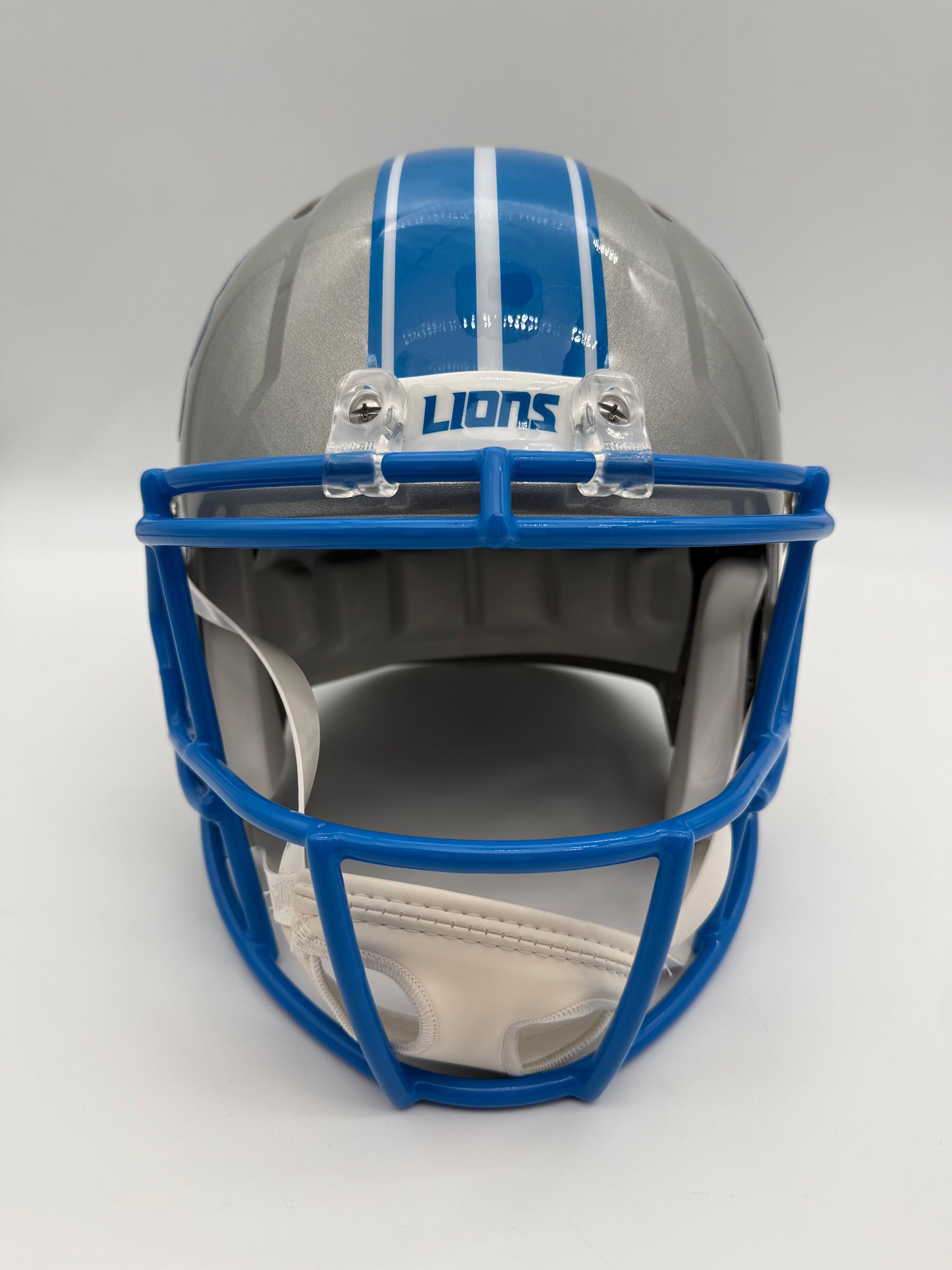 AMIK ROBERTSON AUTOGRAPHED DETROIT LIONS FULL-SIZE REPLICA SPEED HELMET BECKETT CoA