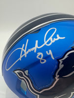 Herman Moore Autographed Detroit Lions Alternate Mini Football Helmet JSA CoA