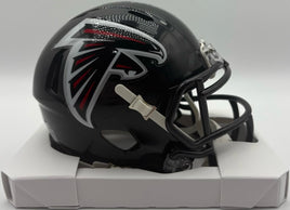 Andre Rison Autographed & Inscribed Atlanta Falcons Mini Football Helmet Beckett CoA.