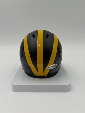 Zak Zinter Autographed Michigan Wolverines Mini Football Helmet JSA CoA.